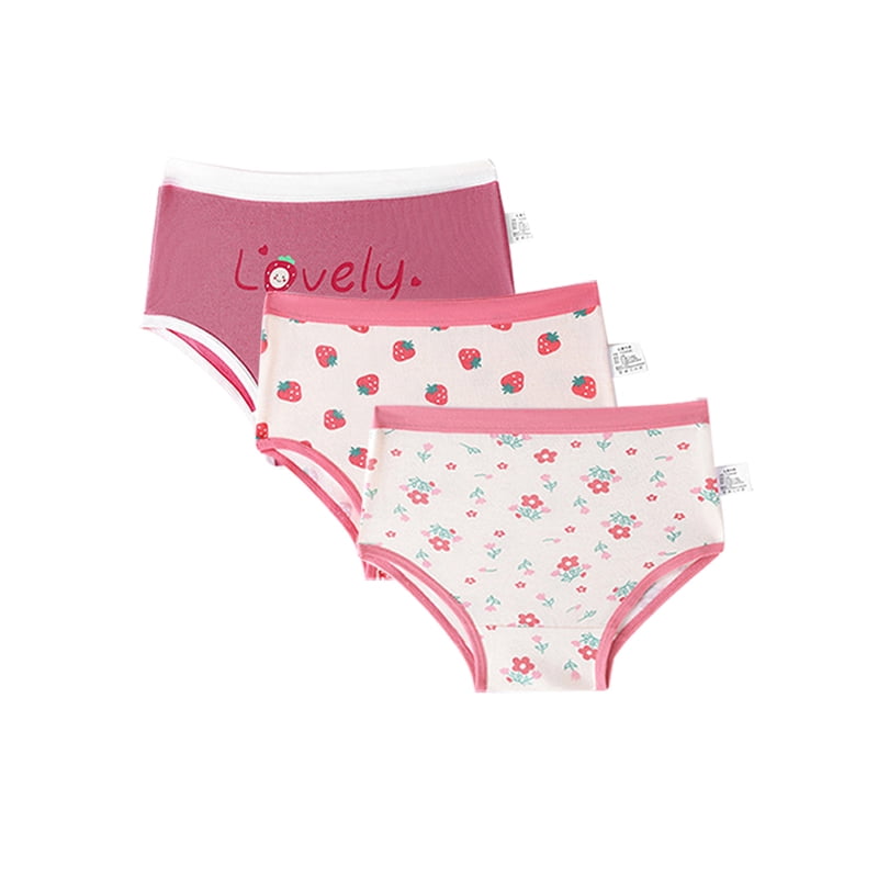 Baby Girls Underwear Cute Toddler Panties 3Pcs Briefs for Girls Age 27