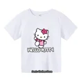 thumbnail image 3 of Camiseta Kawaii de Hello kitty, sudadera deportiva para niños, Jersey, ropa informal de dibujos animados de Anime a la moda, camisetas para niños y niñas, camiseta Sonic, 3 of 5