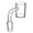 Clear, variant on 14mm Laboratory Glass Funnel with Right-Angle Buffer Zone, Quartz Glass Laboratory Funnel for Chemistry Lab Researchers & Science Educators,Anti-Splash Reusable Filtration Labware,Clear,1.4x1"