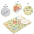 thumbnail image 4 of Yayeee Dish Drying Mat for Kitchen Counter Ultra Absorbent Easy Clean Pad 24x18", Colorful Flower, 4 of 7