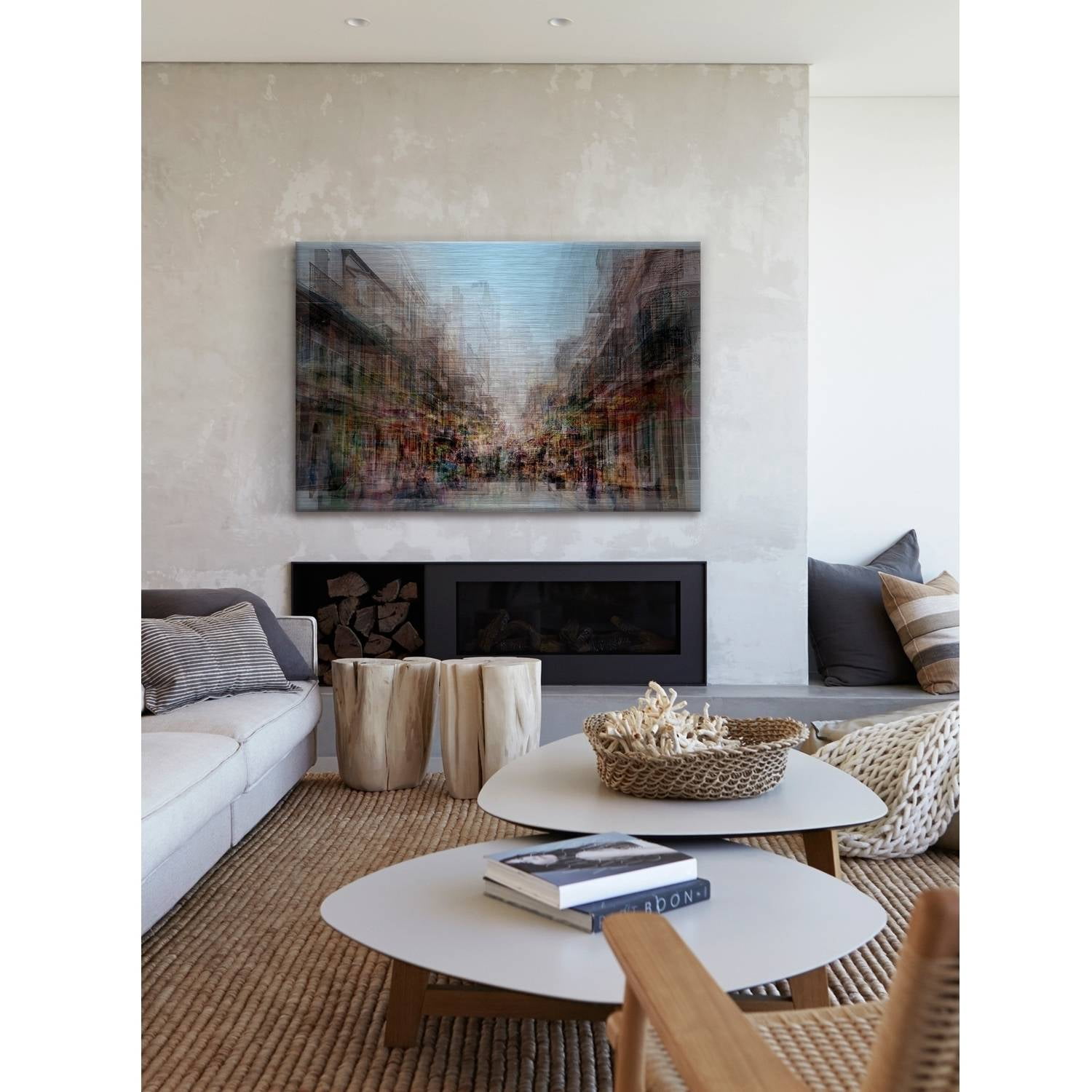 "French Origins" Painting Print on Brushed Aluminum