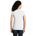 thumbnail image 4 of Gildan Softstyle Women’s T-Shirt, Short Sleeve Crew Neck Semi Fitted Cotton Tee, White, XL, 4 of 5