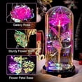thumbnail image 6 of Mothers Day Rose Gifts for Mom, Galaxy Glass Rose Flower Gifts Forever Eternal Crystal Light Up Rose in Glass Dome with Butterfly Mother’s Day Birthday Gifts for Women Mom Wife Daughter Sister Purple, 6 of 10