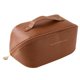 thumbnail image 1 of Bolso cosmético portátil del almacenamiento del viaje de lujo ligero de gran capacidad, hecho del cuero de la PU, 1 of 5
