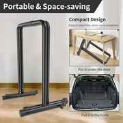 YOLEO Dip Station Portable Functional Fitness Bar, Heavy Duty Adjustable Height Upper Body Equipment for Home Gym for Tricep Dips, Pull-Ups, Push-Ups, L-Sits