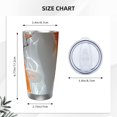 thumbnail image 4 of Fotbe Koi Fish Water Pattern 20 oz Tumbler Stainless Steel Vacuum Insulated Coffee Ice Cup Double Wall Travel Flask Leak-proof Coffee Cup-Without Straw, 4 of 8