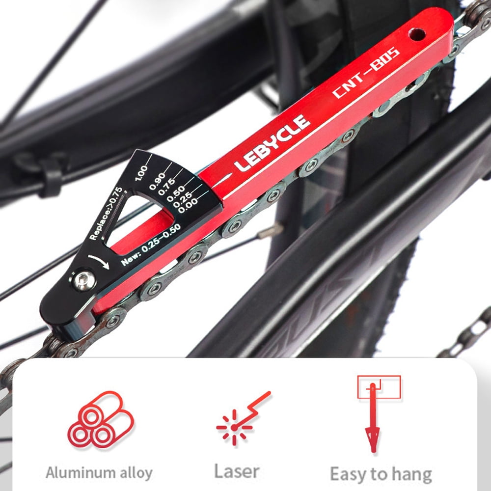 Lebycle Chain Checker Gauge MTB Bike Chain Wear Indicator Tool Chain
