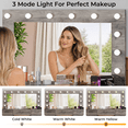 thumbnail image 6 of Ktaxon Large Makeup Vanity, Get Ready with Me GRWM Vanity Table Set w/ Visible Glass Top w/ Charging Station, Gray, 6 of 8