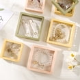 thumbnail image 4 of Wosthever Caja de almacenamiento de joyas Estuche de exhibición transparente Broche de regalo Organizador Collar Pendiente Anillo Brazalete Almacenamiento y organización del hogar 11x11cm Wosthever HA076233-03, 4 of 6