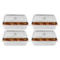 thumbnail image 3 of 4 Pack 6" Deep Stainless Steel Steam Table Pans Buffet Food Prep Pans with Cover, 3 of 17