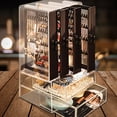 thumbnail image 2 of Acrylic Jewelry Box Organizer Earring Storage Case with 4 Vertical Drawer & 2 Jewelry Storage Drawer for Ring, Necklace & Bracelet  (176 Grooves & 160 Holes), 2 of 8
