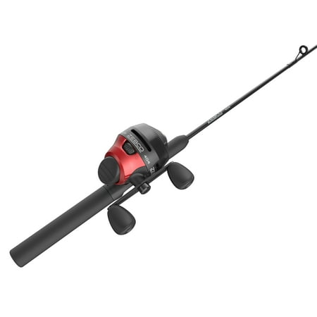 Zebco 404 Spincast Reel and Fishing Rod Combo, 5-Foot 6-Inch 2-Piece Fishing Pole, Size 40 Reel, Right-Hand Retrieve, Includes 28-Piece Tackle Kit, Black/Red