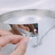 thumbnail image 4 of Cinturón con placa dorada para mujer, estilo urbano, con cadena y espejo Plata, 4 of 8