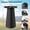 Square Stool-black, variant on Portable Folding Camping Stool, Collapsible Telescoping Stool with Retractable Seat, Heavy Duty 485lbs Load, Lightweight for Hiking, Fishing, Gardening, BBQ