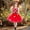 Red, variant on Liyamei Girls Tutu Dress Party Outfit For Kids Tropical Luau Theme Celebration