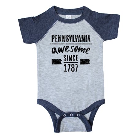 

Inktastic Pennsylvania Awesome Since 1787 Gift Baby Boy or Baby Girl Bodysuit