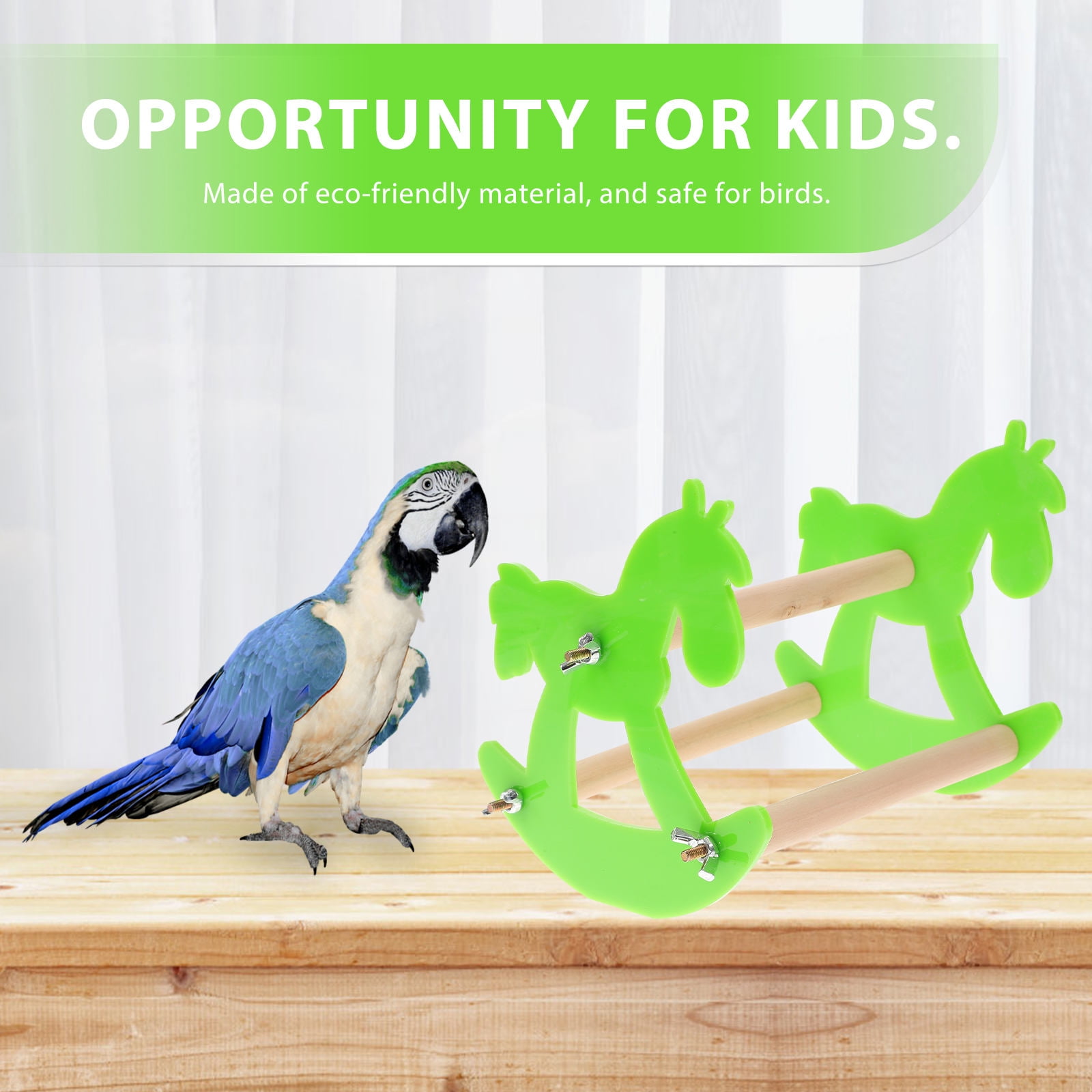 Milisten 1PC Small Bird Toys Bird Perch Toy Acrylic Random Color for Bird Owners