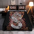 thumbnail image 1 of Viking Doona Cover - Fenrir - Viking Quilt Bed Set Rlt12, 1 of 5