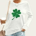 thumbnail image 2 of ameIAEA St Patricks Day Shirt Women Long Sleeve Printed Blouses 2025 Spring Crewneck Tops, 2 of 4