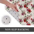thumbnail image 6 of Sikiie Rose Flowers Print Flannel Anti-slip Floor Mat 16x24in, Thickened Dustproof Entrance Door Mat Floor Mat for Kitchen, Bathroom, Laundry Room, 6 of 7