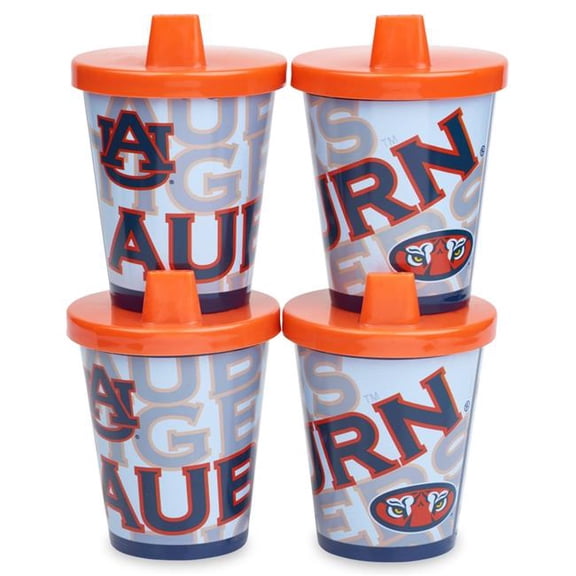 Copia Products AU-SWSC-RPT 7 oz Auburn Feeding Sippy Cps - Pack of 4