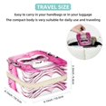 thumbnail image 5 of Pink Monkey Travel Portable Square Jewelry Box with Necklace Organizer, Earring Organizer, and Display Case - Ideal for Rings, Earrings, Necklaces, Bracelets, and More - Suitable for Girls and Women, 5 of 6