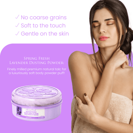 Spring Fresh Lavender Dusting Powder, 5 oz