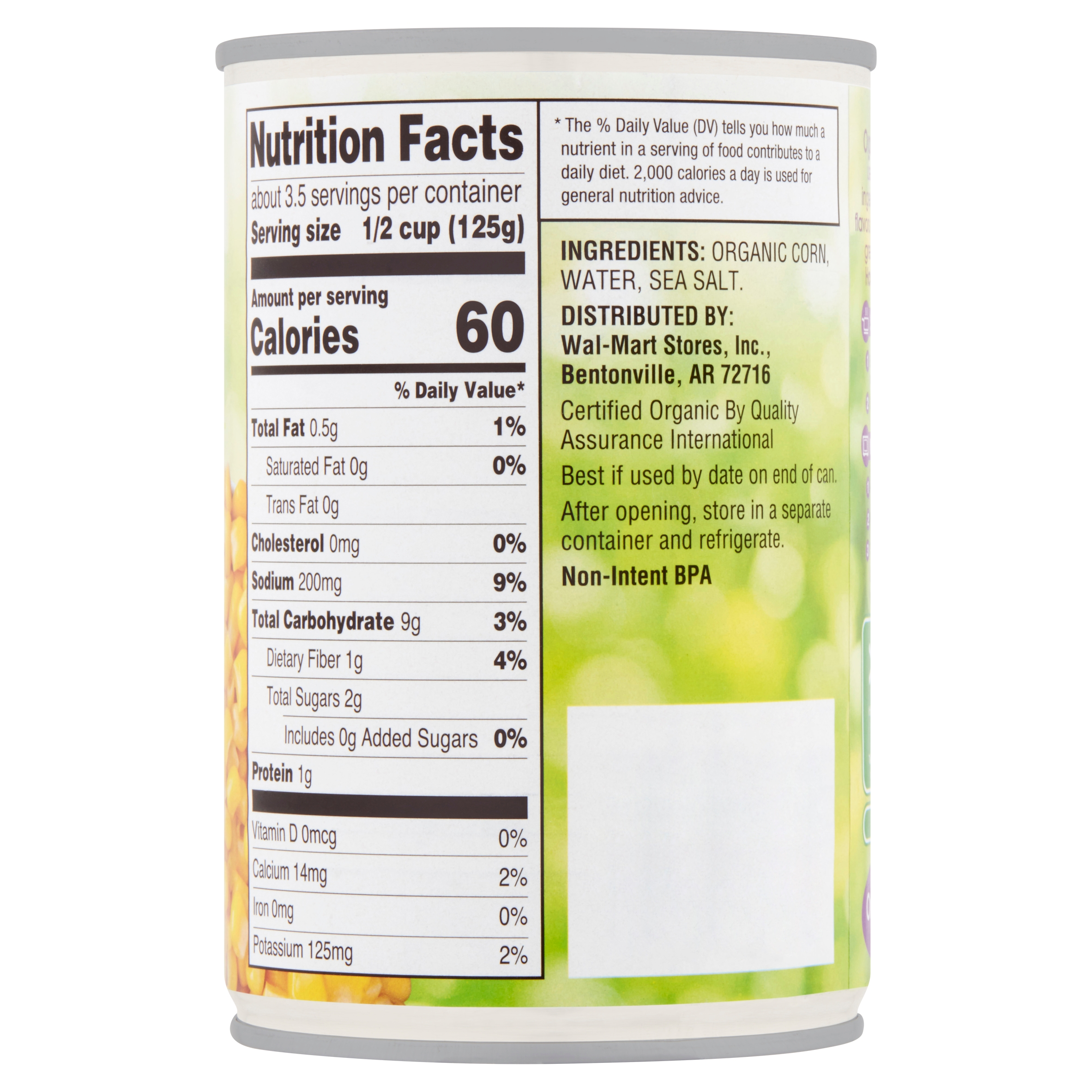 34 Can Corn Nutrition Label Labels Design Ideas 2020