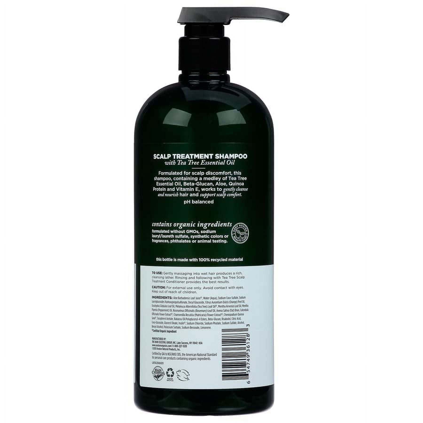 Avalon Organics Scalp Treatment Shampoo, Tea Tree, 32 Oz 32 Fl Oz (Pack of 1)