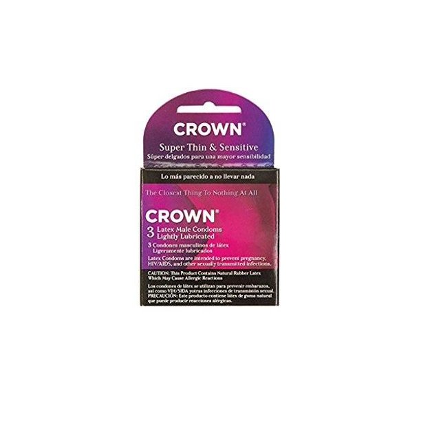 Crown Natural Rubber Latex Condoms Lightly Lubricated 3 Each - Walmart Business Supplies Crown Natural Rubber Latex Condoms Lightly Lubricated 3 Each - Walmart Business Supplies