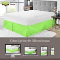 thumbnail image 6 of SGI Bedding 18 Inch Pleated Bed Skirt | Microfiber Bed Skirt | Fade Resistant, Wrinkle Free, Anti-static, Decorative, Extra Storage Space, Clutter-Free | Queen, Parrot Green, 6 of 8