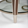 thumbnail image 6 of Michael Amini Villa Cherie Wood & Glass End Table in Hazelnut Brown, 6 of 6