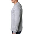 thumbnail image 4 of Bayside Adult 6.1 oz., 100% Cotton Long Sleeve Pocket T-Shirt - BA8100, 4 of 4