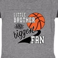 thumbnail image 3 of Inktastic Little Brother and Biggest Fan- Basketball Player Boys Baby Bodysuit, 3 of 4