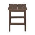 thumbnail image 3 of Polytrends  Laguna Hdpe All Weather Outdoor Patio Square Side Table Dark Brown, 3 of 7