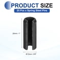 thumbnail image 2 of Uxcell 25Pcs Slotted Split Roll Pins 2/5 Inch(10mm) Dia. 1 Inch(25mm) Length 65Mn Steel Spring Tension Expansion Dowels for Secure Fastening, Black, 2 of 6