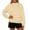 A005-Khaki, variant on Womens Oversized Mock Neck Sweatshirt Trendy Long Sleeve Fleece Pullover Fall Tops Winter Turtleneck Sweater