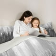 thumbnail image 5 of Homewish Painting Graffiti Bedding Comforter Set,Minimalist Stripes Lines Twin Comforter Sets,Gray White Bedding Set For Girl Boys,Super Cozy Room Decor Reversible,2 Pieces, 5 of 8