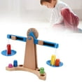 thumbnail image 4 of Juguete de Balance de Madera, Enseñanza matemática de Coordinación de la Mano Con El Juguete de la Escala de Pesaje con Bandeja para Hogar para Niños, 4 of 7