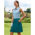 thumbnail image 3 of Pinspark Golf Skirts for Women High Waisted Athletic Skirt with Shorts Pleated Long Skirt Casual Rip Skirt, 3 of 6