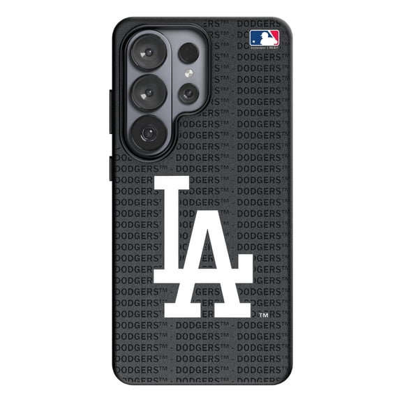 Keyscaper Los Angeles Dodgers Text Backdrop Galaxy Magnetic Bump Case