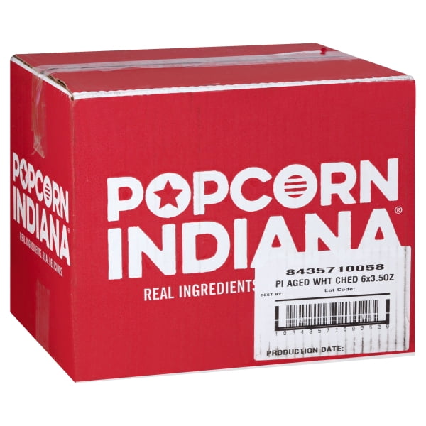 Popcorn Indiana Aged Wisconsin White Cheddar Crispy Popcorn 3.5oz (PACK