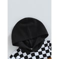 thumbnail image 5 of Suealasg Kids Boys Summer Outfit 6M 1T 2T 3T Short Sleeve Checkerboard Print Hooded Tops + Drawstring Shorts Toddler Baby Boy Clothes Sets, 5 of 8
