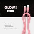thumbnail image 4 of Liquipel Powertek Glow in the Dark USB-A to USB-C - Pink, 4 of 7