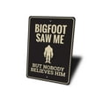 thumbnail image 4 of Bigfoot Saw Me Novelty Decor, Metal Wall Sign - 10x14 Inches, 4 of 4