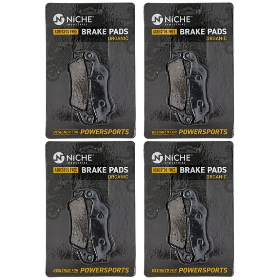 Niche Front Brake Pad Set for Yamaha YZ125 Organic Motorcycle 4 Pack 519-KPA2419D