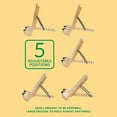 thumbnail image 4 of BambooMN Universal Bamboo Book Stand, for Reading, Cell Phone, Art, Sheet Music, Recipe Book or Tablet - Portable and Foldable with Adjustable Tilt - 10 Units, 4 of 5