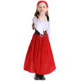 thumbnail image 3 of LNMQLPDBS Festival Outfit Girl Dirndl Oktoberfest Dresses Bavarian Beer Festival Dress Kids Teens Traditional German Bavarian Dress Vintage Maid Apron Outfits, 3 of 9