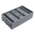 thumbnail image 2 of Xinwanna Jewelry Storage Box Foldable Multi Compartments 3 Tiers with Adjustable Dividers Tool Stationery Storage Organizer Tray Office Office Supplies Crafts Storage Case, Sigle Row, 2 of 13