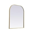 thumbnail image 5 of Metal Frame Arch Mirror 36x42 Inch in Brass, 5 of 10